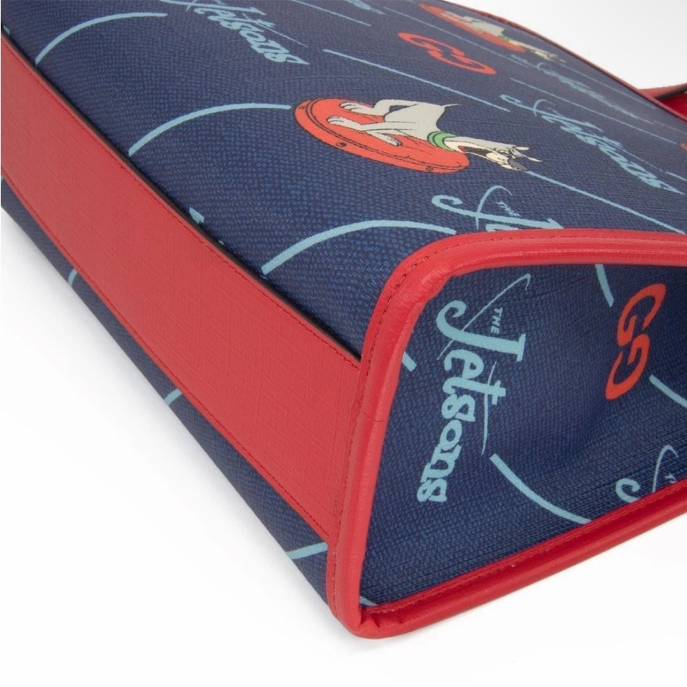 Gucci Red and Blue Jetsons Print Briefcase - Picture 9 of 16